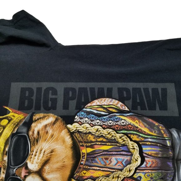 FRUIT OF THE LOOM Men Black BIG PAW PAW Gangsta Rap Hip Hop Big Poppa T-Shirt Sm - Picture 12 of 12